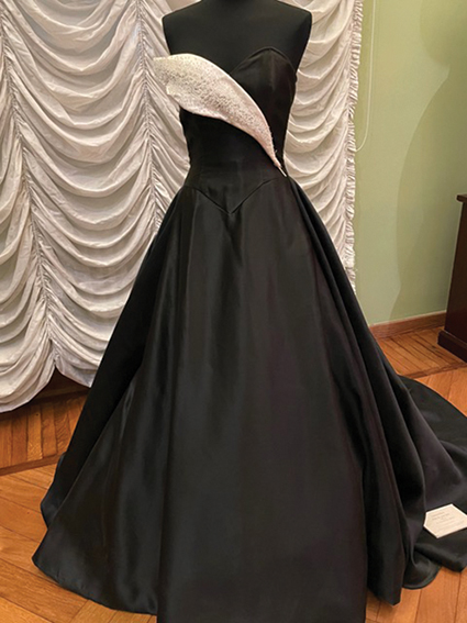 Pearl flash ballgown: 